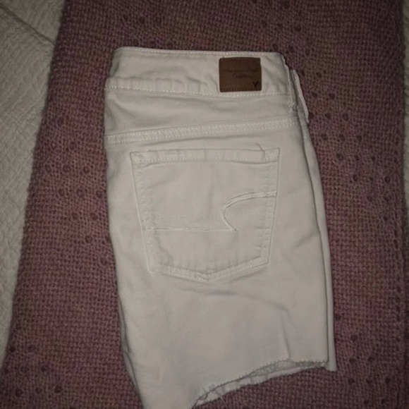 White Denim Shorts - Picture 2 of 2